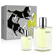 HERMES 愛馬仕 H24男性淡香水禮盒(淡香水100ml+小香12.5ml)