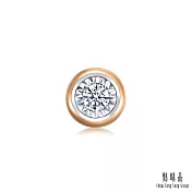 【點睛品】Daily Luxe 14分 炫幻星光 18K金鑽石耳環(單只)