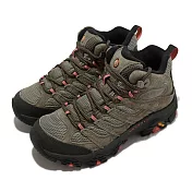 Merrell 戶外鞋 Moab 3 Mid GTX 女鞋 咖啡棕 防水 中筒 真皮 登山鞋 ML036310 23cm OLIVE