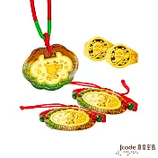 J’code真愛密碼金飾 黃金彌月禮盒-0.5錢 金湯匙萌牛