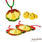 J’code真愛密碼金飾 黃金彌月禮盒-0.3錢 旺財牛