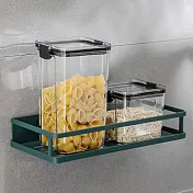 IDEA-鐵藝壁掛調味料收納架-小款 墨綠