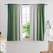 【巴芙洛】高精密漸變色遮光窗簾260cm寬165cm高/抗UV遮光窗簾/防紫外線照射 漸變荳蔻綠
