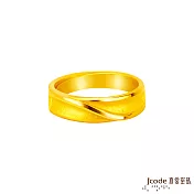 J’code真愛密碼金飾 綿長依戀黃金男戒指