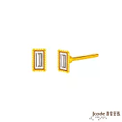J’code真愛密碼金飾 時尚黃金耳環
