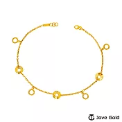 JoveGold漾金飾 餘韻黃金腳鍊
