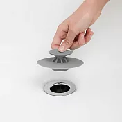 《Umbra》按壓式矽膠水槽濾網 | 出水口 排水孔 過濾網 - 巖灰10.5cm