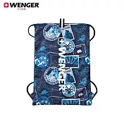 WENGER 威戈 FlowUp 束口後背袋 (黑色迷彩610192/藍色海軍610193) 藍