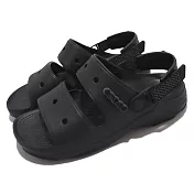 Crocs 涼拖鞋 Classic All-Terrain Sandal 男鞋 女鞋 黑 全黑 戶外 雙帶 207711001 29cm BLACK