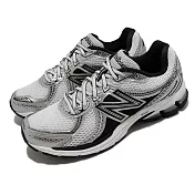 New Balance 休閒鞋 860 V2 男鞋 黑 金屬銀 NB 復古 慢跑鞋 ML860XDD 22.5cm SILVER/NAVY