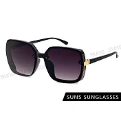 【SUNS】時尚質感大框墨鏡 明星款 大框顯小臉太陽眼鏡 檢驗合格 抗UV400 漸層灰
