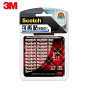 3M Scotch 可再黏雙面膠片-18片裝