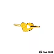 JoveGold漾金飾 愛的定義黃金戒指