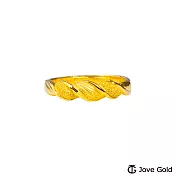 JoveGold漾金飾 結髮相伴黃金女戒指