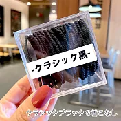 【DR.Story】INS創新日韓超彈力麻繩感髮圈 50PCS (髮圈 日系髮圈 韓系髮圈) 經典黑夢