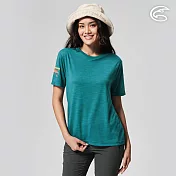 ADISI 中性天絲鋅離子消臭快乾圓領T AL2211048 (2XS-2XL) / 防曬 抗UV 涼感 親膚 除臭 抗菌 抗靜電 吸濕排汗 XXS 藍柏綠