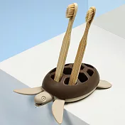 QUALY 拯救海龜-牙刷架 (棕)