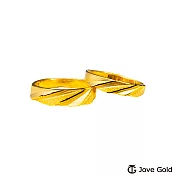 JoveGold漾金飾 深情黃金成對戒指