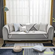 【巴芙洛】冰絲涼感涼夏沙發墊三人坐60x180cm 咖色3人(千烏格沙發墊)