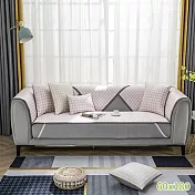 【巴芙洛】冰絲涼感涼夏沙發墊三人坐60x180cm 粉色3人(千烏格沙發墊)