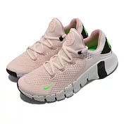 Nike 訓練鞋 Wmns Free Metcon 4 粉紅 白 螢光綠 健身 女鞋 CZ0596-636