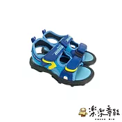 臺灣製軟底彈性童涼鞋-藍 (C044) 現貨 臺灣製 涼鞋 男童鞋 大童鞋 MIT 兒童涼鞋 防滑涼鞋 大童涼鞋 巴布豆 20 藍色