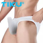 TIKU梯酷 U凸立體囊袋 冰絲透氣三角男內褲 -白色 (WP8001) M 白色