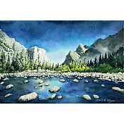 【玲廊滿藝】張偉鈺-加州優勝美地38x26cm