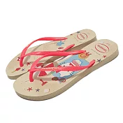 Havaianas 拖鞋 Slim Hello Kitty 女鞋 卡其 凱蒂貓 聯名 夾腳拖 41457480570W