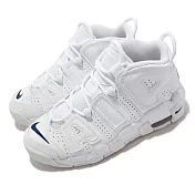 Nike 休閒鞋 Air More Uptempo 全白 大Air 復古籃球鞋 大童 女鞋 DH9719-100