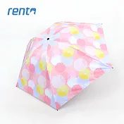 【rento】日式超輕黑膠蝴蝶傘 夏日煙花(粉)