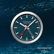 MONDAINE 瑞士國鐵 12.5cm兩用鬧鐘 深海藍