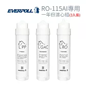 【EVERPOLL】RO-115AI專用 一年份濾心組 (3入裝)