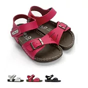 台灣製金屬釦帶涼鞋-白色 (C015-1) 台灣製 女童鞋 男童鞋 拖鞋 涼鞋 沙灘鞋 大童鞋 小童鞋