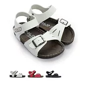 台灣製金屬釦帶涼鞋-白色 (C015-1) 台灣製 女童鞋 男童鞋 拖鞋 涼鞋 沙灘鞋 大童鞋 小童鞋