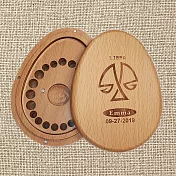 禮物+ gift4U 台灣客製刻名兒童乳牙保存盒 十二星座 天秤座