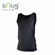 【Control抗臭清新背心-黑色】sNug給足呵護 男內衣 吸汗除臭 輕薄透氣 天絲 居家 睡衣 臺灣製 / M 黑色