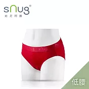 【sNug小清新動能女內褲低腰款單件-紅色】台灣金選獎/明星推薦/天絲親膚/弱酸性健康纖維/舒適透氣/細緻觸感/ S 紅色 S 紅色