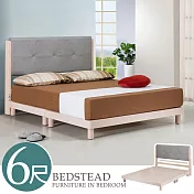 Homelike 喜家居雙人加大6尺貓抓皮實木低床架組(2221)