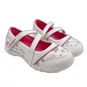 台灣製氣質繞帶皮鞋-白色 (C117-1) 台灣製 MIT 女童鞋 花童鞋 女童皮鞋 大童鞋 公主鞋