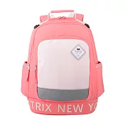 美國 BEATRIX NEW YORK 美式休閒國小防潑水護脊透氣書包 (120-150cm)  蜜桃粉