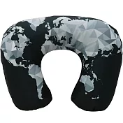 《DQ&CO》好拆洗充氣枕 | 午睡枕 飛機枕 旅行枕 護頸枕 - 幾何地圖