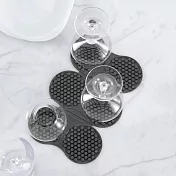 《TRUDEAU》酒杯瀝水墊(灰) | 餐具杯盤墊 隔水墊 流理臺墊