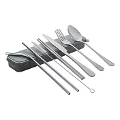 《CUISIPRO》清潔刷+吸管餐具組 | 湯匙 叉子 餐刀