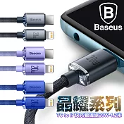 Baseus倍思 晶耀系列 Type-C to iPhone 快充數據線20W-1.2米 黑色