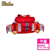 美國Bixbee - 飛飛童趣系列中童背包- 火鳥紅噴射機