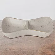 《danica》Heirloom雙格石陶醬料碟 | 醬碟 醬油碟 小碟子 小菜碟 - 香草灰