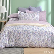 義大利La Belle《恬蜜花園》加大純棉防蹣抗菌吸濕排汗兩用被床包組