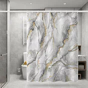 【巴芙洛】精緻印花防水防霉加厚浴簾/拉簾/隔簾 大理石