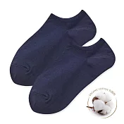【ONEDER旺達】ONEDER 訂製款 有機棉船襪 踝襪 女襪22-26CM AN-E101  黑色